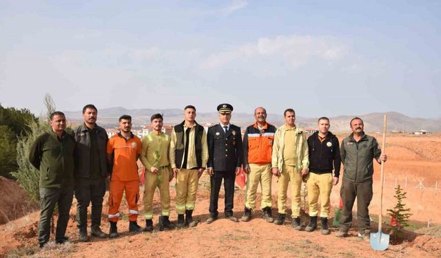 Kırşehir’de şehitler anısına 500 fidan toprakla buluştu