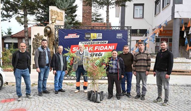 Konya Büyükşehir'den üreticiye sumak fidanı desteği