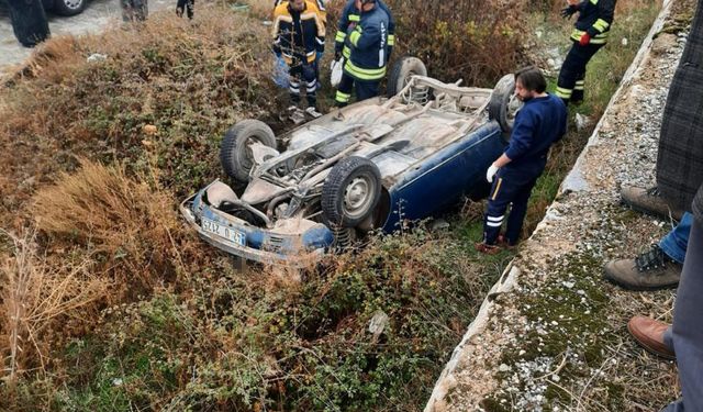 Konya'da otomobil takla attı: 1 ölü