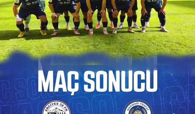 Mazıdağı Fosfatspor, Erciyes 38 FSK ile berabere kaldır