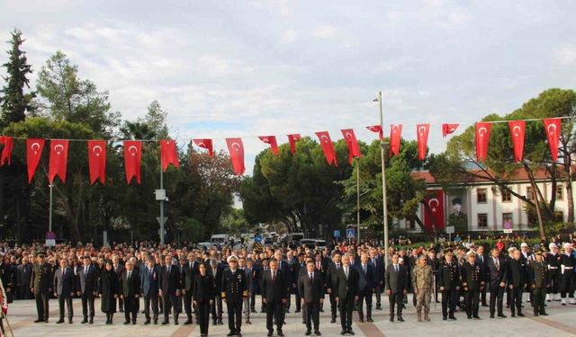Muğla’da Atatürk, törenlerle anıldı