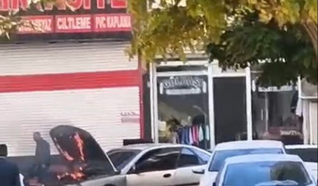 Şanlıurfa'da seyir halindeki araçta yangın paniği