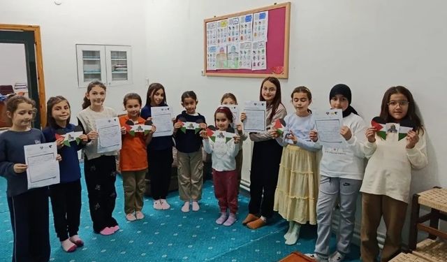 Sinoplu çocuklardan Gazze’deki akranlarına mektup