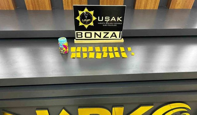 Uşak’ta çok sayıda uyuşturucu madde ele geçirildi