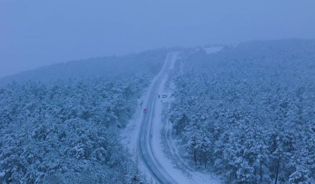 Yozgat’ta mevsimin ilk karı yağdı