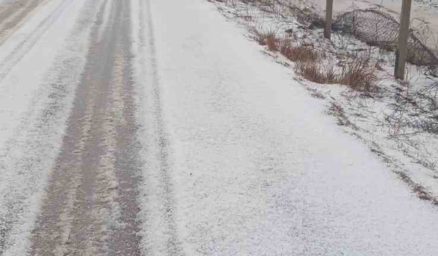 Adana'da dolu yağdı, yollar ve tarlalar beyaza büründü
