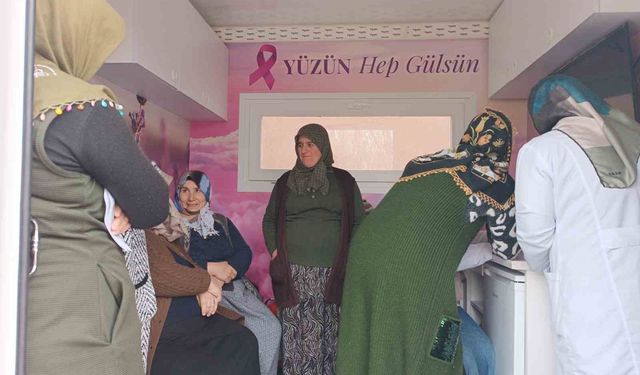 Ağrı'da gezici kanser tarama aracı köy köy dolaşarak kadınlara ücretsiz hizmet sunuyor