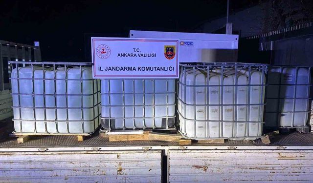 Ankara'da yasa dışı etil alkol ticareti yapan 2 kişi gözaltına alındı