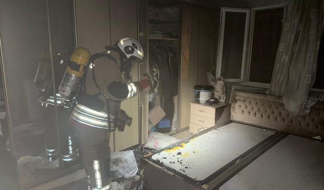 Antakya'da ev yangını