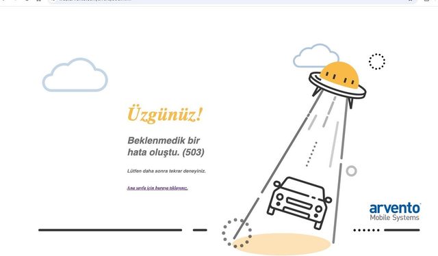 Araç takip sistemi çöktü