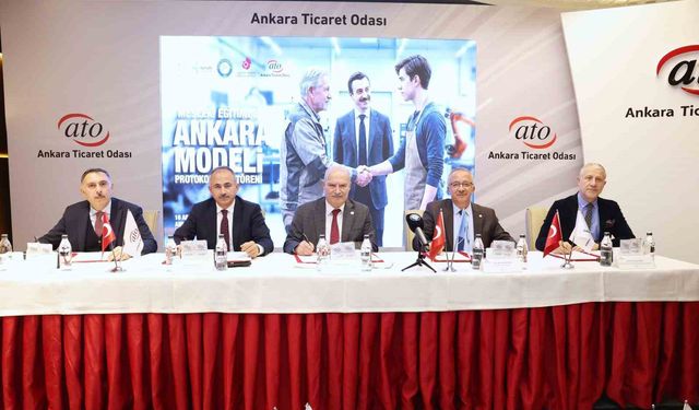 ATO'da 'Mesleki Eğitimde Ankara Modeli' için 5 kurumdan güç birliği