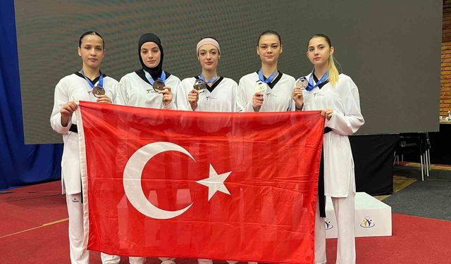 Avrupa Ümitler Taekwondo Şampiyonası'nda 5 madalya