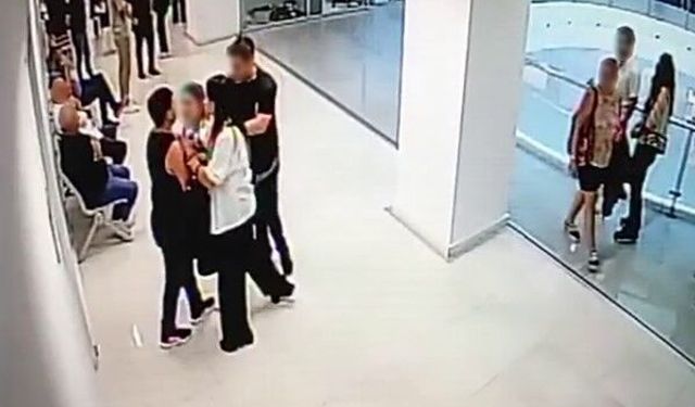 Bakırköy Adliyesi'nde velayat kavgası, o anlar kamerada