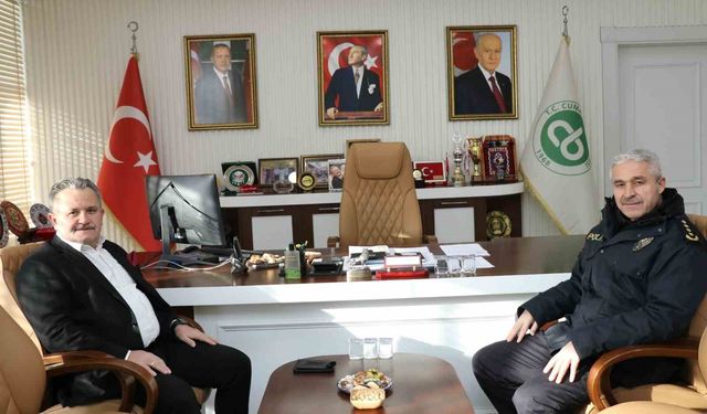 Başkan Koloğlu, Emniyet Müdürü Ergüder'i ağırladı