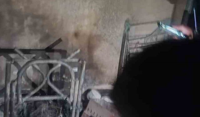 Batman'da apartman boşluğunda çıkan yangın söndürüldü