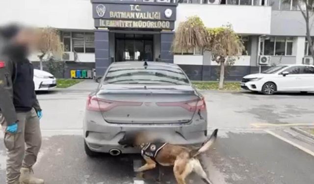 Batman'da bir otomobilde 56 kilo esrar ele geçirildi