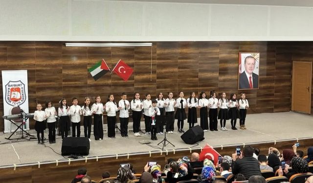 Bayburt'ta Filistin'e destek için dayanışma konseri düzenlendi