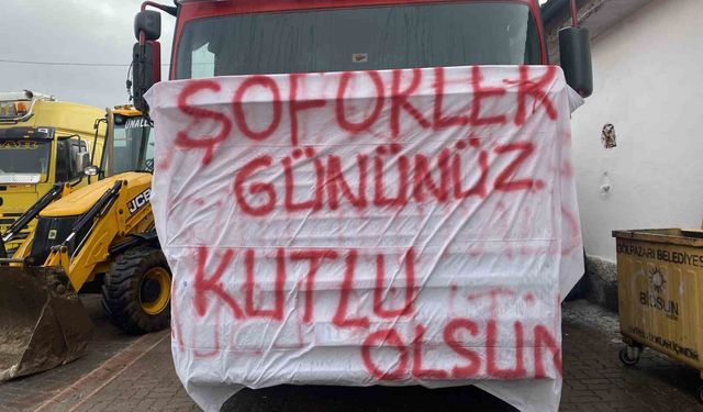 Bilecik'te ilginç bir Dünya Şoförler Günü kutlaması