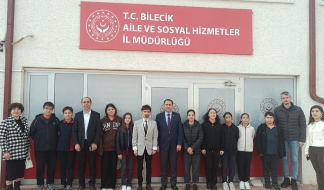 Bilecik'te öğrenciler sosyal hizmetleri yerinde inceledi