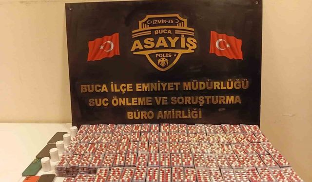 Buca'da 11 bin 296 adet uyuşturucu hap ele geçirildi