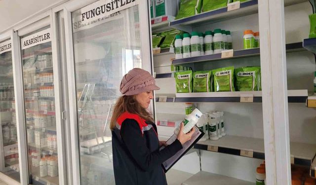 Buharkent'te bitki koruma ve gübre bayilerine denetim