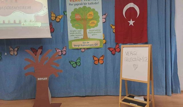 Buldanlı öğrencilere vergi bilinci eğitimi verildi