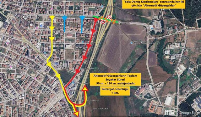 Bursa'da trafik düzenlemesi