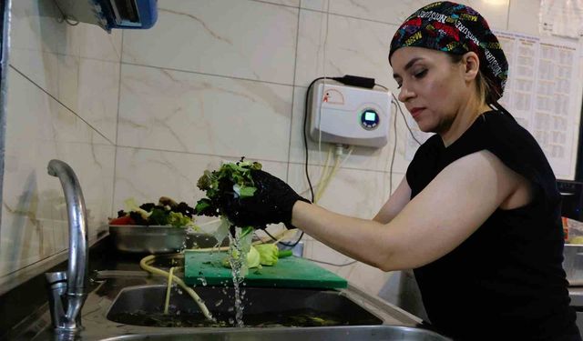 Büyükşehir EKDAĞ tesislerinde sebze ve meyveler ozonlu su ve gazla yıkanıyor