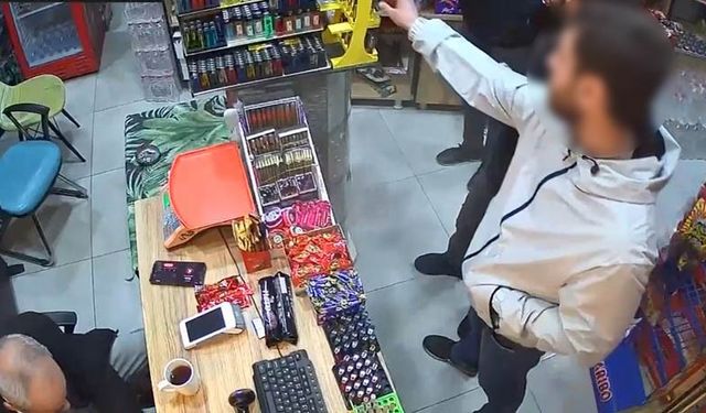 Çakmak hırsızı kameraya yakalandı