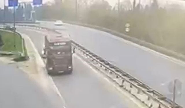 Camiden elektronik eşya, istasyondan tır çalan şüpheli TEM'de yakalandı