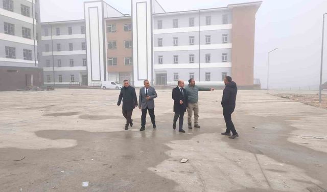 Çan Fen Lisesi ve Çan Anadolu Lisesi inşaatlarında inceleme