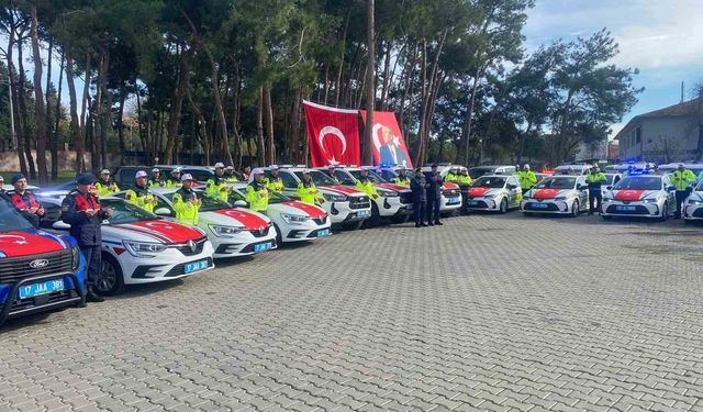Çanakkale'de kolluk birimlerine 95 yeni araç