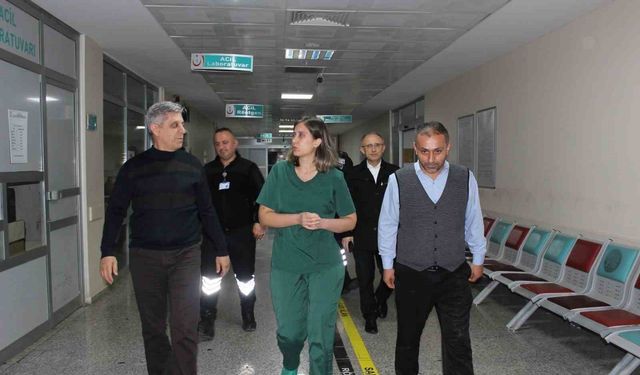 Çaycuma Devlet Hastanesi ve 112 istasyonlarına gece denetimi