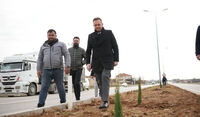 Çivril'de peyzaj çalışmaları devam ediyor