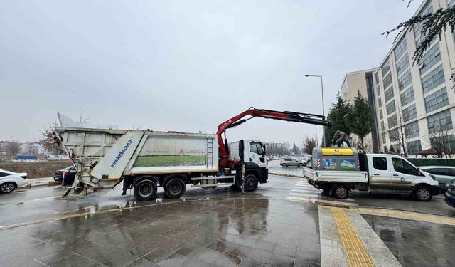 Çorum'da yeni çöp konteynerleri yerleştirilmeye başlandı
