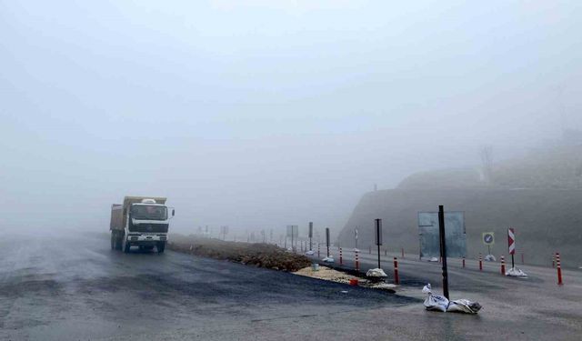Çorum'da yoğun sis etkili oldu