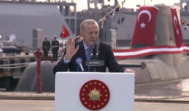 Cumhurbaşkanı Erdoğan: 'Dünyada kendi savaş gemisini geliştirip denize indiren 10 ülkeden biri Türkiye'dir'