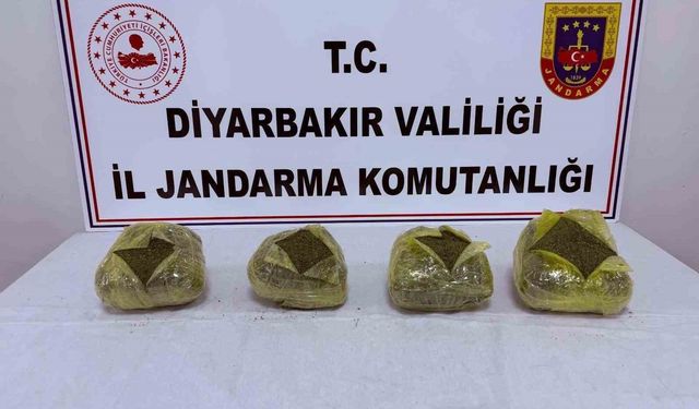 Diyarbakır'da uyuşturucu operasyonu: 38 kilo esrar ele geçirildi