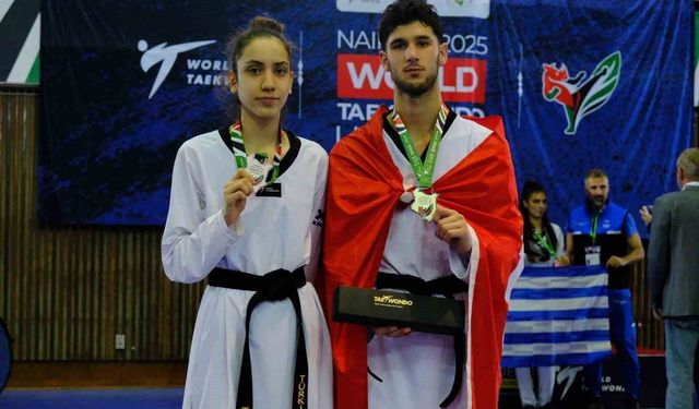 Dünya Ümitler Taekwondo Şampiyonası'nda millilerden iki gümüş
