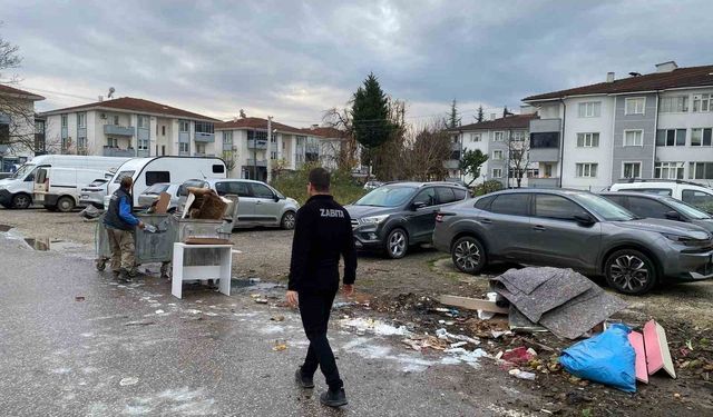 Düzce'de çevreyi kirletene ceza ve temizlik