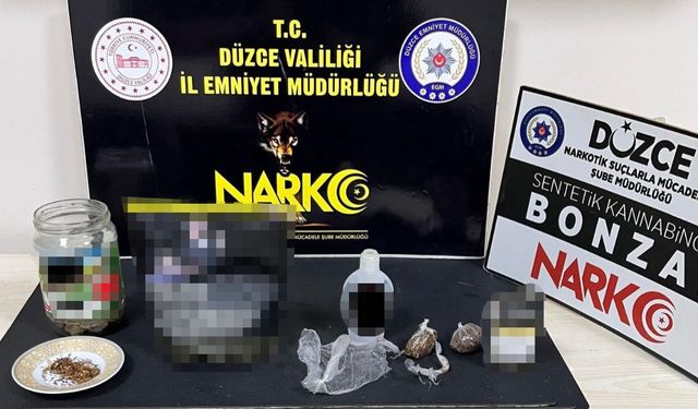 Düzce'de uyuşturucu operasyonu