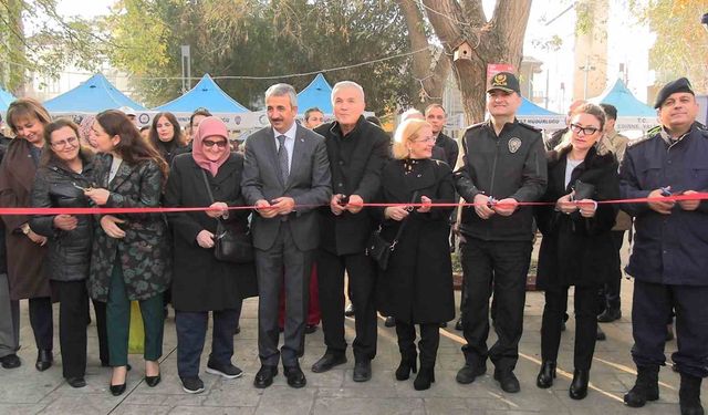 Edirne'de polis eşleri tek yürek oldu, tüm ürünler tükendi