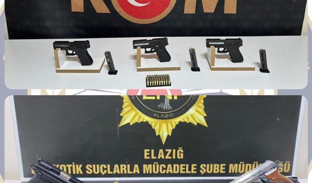 Elazığ'da uyuşturucu ve silah operasyonu: 1 tutuklama