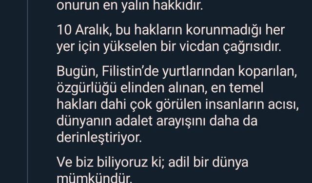 Emine Erdoğan: 'Bugün Filistin'de yurtlarından koparılan, özgürlüğü elinden alınan, en temel hakları dahi çok görülen insanların acısı, dünyanın adalet arayışını daha da derinleştiriyor'