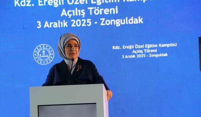 Emine Erdoğan, Karadeniz Ereğli'de özel eğitim kampüsünün açılışına katıldı
