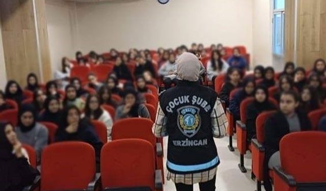 Erzincan'da öğrencilere güvenlik ve siber farkındalık eğitimi