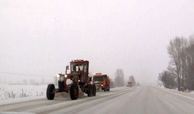 Erzincan'ın yüksek kesimlerinde kar yağışı etkili oldu