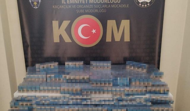 Erzurum'da kaçak sigara operasyonu