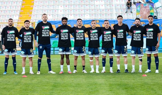 Erzurumspor'dan Filistin'e destek çağrısı