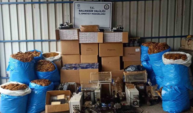 Gönen'de kaçak tütün operasyonu: 13 gözaltı